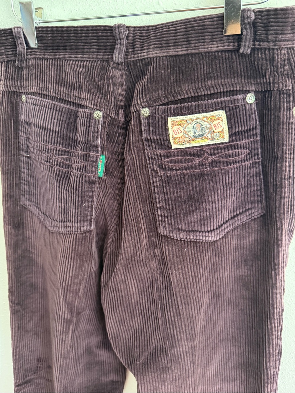 Vintage BIS by Bis Brown Corduroy High Rise Straight Leg Pants 30x29